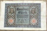 BNKSTR03DE Bancnotă Veche Germania 100 Mark 1920 (Reichsbanknote), Republica de la Weimar, Medalioane Portret, Colecție Numismatică