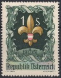 AUSTRIA 1951- EVENIMENTE , CONGRES MONDIAL CERCETASI TIMBRU NESTAMPILAT