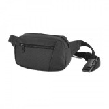 Borseta Talie Neagra, 2 Buzunare, Curea Reglabila, Sport, Portofel, Telefon, Bani, 210x120x50mm