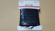 Elastic de 1 cm x 3 m, culoare negru foto