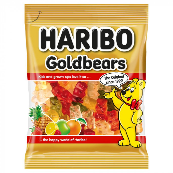 Haribo Goldbaren Jeleuri cu aroma de fructe 100g