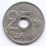 Romania 25 Bani 1921 - Ferdinand I, Aluminiu, 19 mm KM-44 (2)