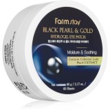 Farmstay Black Pearl &amp; Gold masca hidrogel pentru ochi 60 buc