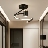 Lustra LED, 34W, Diametru 24cm, lumina Rece/Calda/Neutra, Negru ModernLight Concept