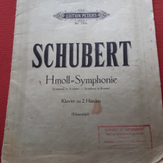 Partituri - Schubert - Hmoll = Symphonie - Edition Peters