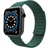 Cumpara ieftin Curea iUni compatibila cu Apple Watch 1/2/3/4/5/6/7, 40mm, Silicon Magnetic, Green