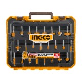 Accesorii Oberfreza 12 mm Set Industrial 24 buc, Freze Lemn Profesionale, Coada 12 mm, Profilare si Finisare, AKRT24122