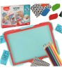 Tabla creativa pentru copii trasand texturarea Maped