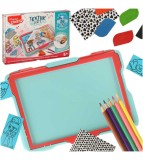 Tabla creativa pentru copii trasand texturarea Maped