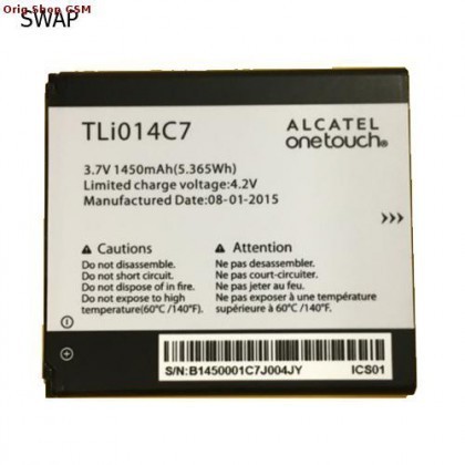 Acumulator Alcatel TLi014C7 1450mAH Original Swap