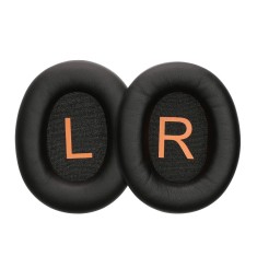 Set 2 Perne de urechi Kwmobile pentru QCY H3 ANC, Negru, Piele ecologica, KWM000025AE001C