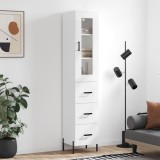 vidaXL Dulap &icirc;nalt, alb, 34,5x34x180 cm, lemn prelucrat