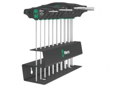 Kit Șurubelnițe Hex-Plus cu M&acirc;ner T, 10 Bucăți