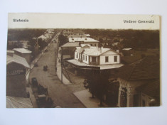 Rara!Carte pos.foto Slobozia:Hotel Gheorghi?a,circulata 1930,timbru perfin 3 Lei foto