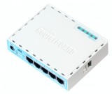 ROUTER MIKROTIK, porturi Gigabit x 4, CPU dual core 880 MHz, 256 MB RAM, USB, microSD, &quot;RB750GR3&quot; (timbru verde 0.8 lei)