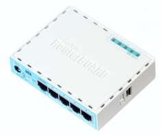 ROUTER MIKROTIK, porturi Gigabit x 4, CPU dual core 880 MHz, 256 MB RAM, USB, microSD, &quot;RB750GR3&quot; (timbru verde 0.8 lei)