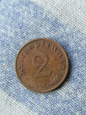 MONEDA - 2 PFENNIG 1939 A. Germania foto