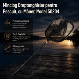 Minciog Dreptunghiular pentru Pescuit, cu M&acirc;ner, Model 50204