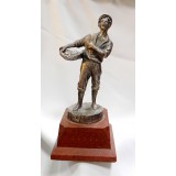 Statueta din aliaj zinc - Negustor de peste