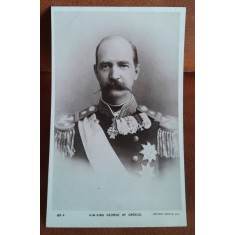 Fotografie tip carte postala, Regele George al Greciei
