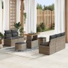 VidaXL Set de canapele pentru grădină 8 pcs Gri 90 x 55 x 71 cm 3364423