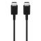 Cablu de Date Fast Charging, 2x Type-C, 3A, 1m - Samsung (EP-DN980BBE) - Black (Bulk Packing)