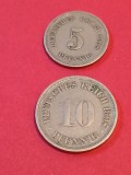 Lot 2 monede: 5 + 10 pfennig 1908 F, stare aUNC [poze]. Discount conform descriere [10 - 20 %. Vezi descrierea.].