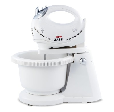 Mixer cu bol Zass ZHM 05BB, 200W, 5 viteze, functie Turbo, tocator, bol rotativ - RESIGILAT foto
