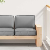 vidaXL Set de perne pentru palet 2 pcs Gri 60 x 60 x 12 cm 3329050