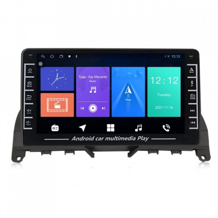 Navigatie dedicata cu Android Mercedes C-Class W204 2007 - 2011, 1GB RAM, Radio