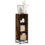 VidaXL Bibliotecă, stejar fumuriu, 33,5x33x107,5 cm, lemn prelucrat
