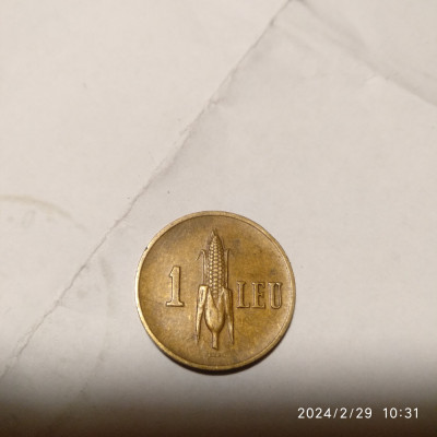 -Y- MONEDA ROMANIA 1 LEU 1940 foto