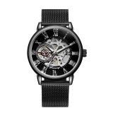 Ceas barbatesc de mana Forsining Mecanic Automatic Clasic Elegant Luxury Analog Casual Business Retro Vintage Analog Negru