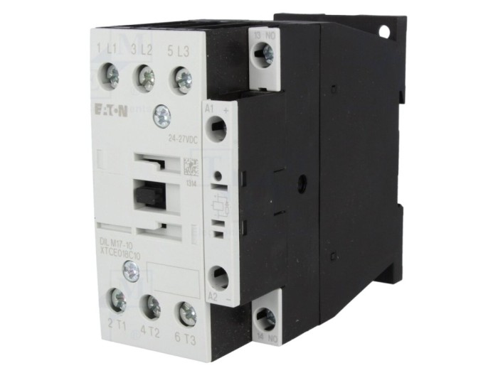 Contactor 3-poli 24VDC 17A