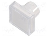 Lentilă plastic buton 16mm incolor EAO 51