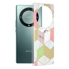 Husa pentru Honor Magic5 Lite, Techsuit, Marble, Mov foto