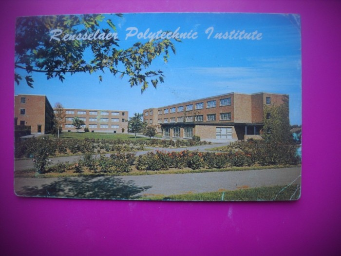 HOPCT 7909 INSTITUTUL POLITEHNIC RENSSELAER NY-STAMPILOGRAFIE/FRANCATURA-SUA-AMERICA DE NORD -CIRCULATA