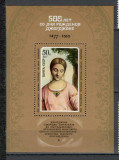 U.R.S.S.1977 500 ani nastere Giorgione:Pictura-Bl. MU.540, Nestampilat