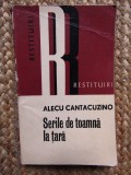 Alecu Cantacuzino - Serile de toamna la tara