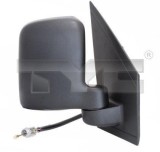 Oglinda exterioara stanga TYC Ford Transit Connect Tourneo Connect Mk1 202013, reglaj manual prin cablu, sticla convexa, carcasa neagra, omologare