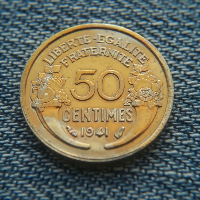 2h - 50 Centimes 1941 Franta