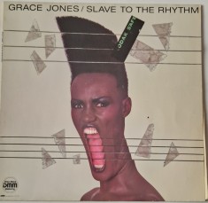 Grace Jones &lrm;&ndash; Slave To The Rhythm _ NM / VG+ vinil, LP, disc muzica disco, synth pop, dub _ Manhattan, Olanda, 1985
