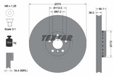 TEXTAR 92290225 PRO+ Disc frana foto