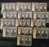 Polynesia , Colonii franceze 1945 - Omnibuse , Guvernator Eboue , 13 colonii franceze, serii de cate 2 valori , dantelate, dantelate , MNH, Oameni, Nestampilat