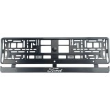 Set 2 bucati, suport numar inmatriculare Carbon, Ford