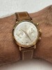 CEAS AUR 18K - HUMA - Chronograph - Cal. Landeron 187 - 37mm - 16g. - Vintage - Servisat - RAR !