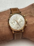 CEAS AUR 18K - HUMA - Chronograph - Cal. Landeron 187 - 37mm - 16g. - Vintage - Servisat - RAR !