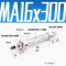 Cilindru pneumatic otel inoxidabil diametru cilindru 16mm cursa de 300mm MA16X300 CH1562