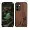 Husa Kwmobile pentru Samsung Galaxy A55, Maro, Lemn, KWM000021PL004C