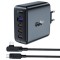 Acefast A37 &Icirc;ncărcător de perete PD100W GAN, 4x USB, 100W (negru)